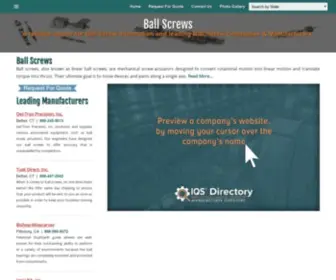 Ball-Screws.net(Ball Screw Manufacturers) Screenshot