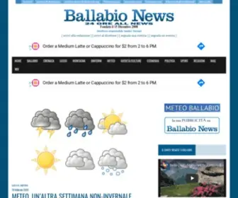 Ballabionews.com(Quotidiano online di Ballabio) Screenshot