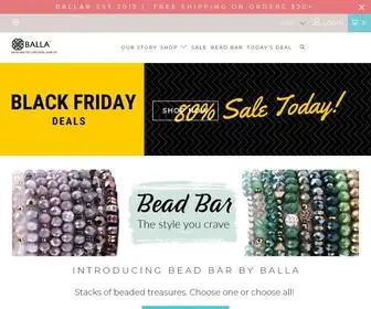 Ballabracelets.com(Balla Bracelets Natural Elements Strength Bracelets) Screenshot