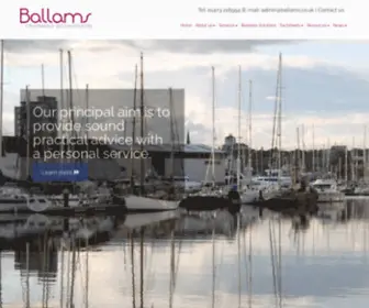 Ballams.co.uk(Accountants in Ipswich) Screenshot