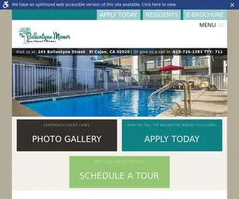 Ballantynemanor.com(The Ballantyne Manor) Screenshot