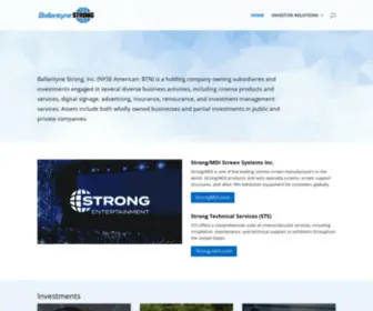 Ballantynestrong.com(Ballantyne Strong Inc) Screenshot