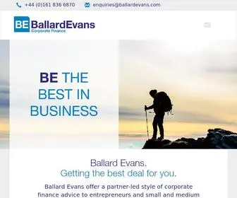 Ballardevans.com(Ballard Evans Corporate Finance) Screenshot