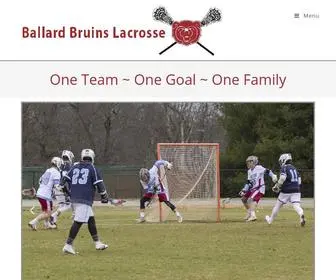 Ballardhslax.com(Ballard High School Lacrosse Team) Screenshot