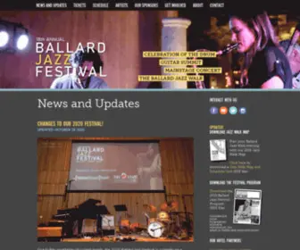 BallardjazzFestival.com(The Ballard Jazz Festival) Screenshot