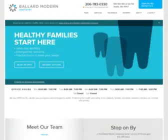 Ballardmoderndentistry.com(Dentist Office in Seattle) Screenshot