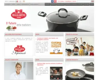 Ballarini.it(Ballarini S.p.A. è un'azienda leader nella produzione di casalinghi e prodotti antiaderenti) Screenshot