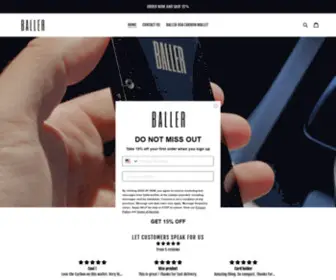 Ballerwallets.store(Baller Carbon Wallets) Screenshot