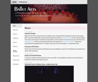 Balletarts.org(Ballet Arts) Screenshot