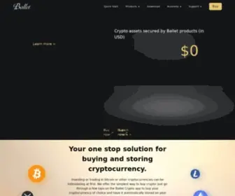 Balletcrypto.com(Ballet’s flagship product) Screenshot