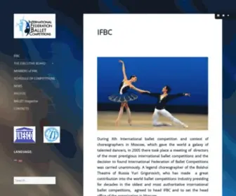 Balletfederation.com(Международная федерация балетных конкурсов) Screenshot