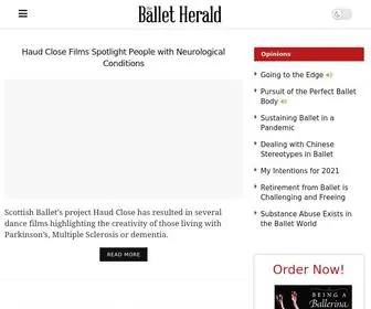 Balletherald.com(The Ballet Herald) Screenshot