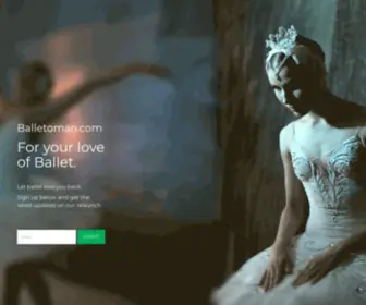 Balletoman.com(The most interesting from the world of Ballet) Screenshot