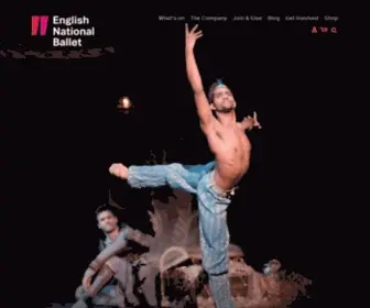 Ballet.org.uk(English National Ballet) Screenshot