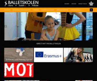 Balletskolenholstebro.dk(Balletskole, friskole og børnehave) Screenshot