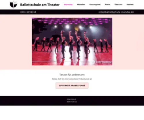 Ballettschule-Standke.de(Index) Screenshot