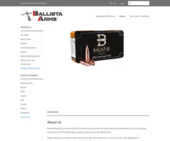 Ballistaarms.co.za(Ballista Arms) Screenshot