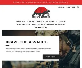 Ballisticarmorco.com(Bullet Proof Helmets And Other Tactical Gear) Screenshot