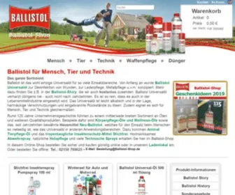 Ballistol-Shop.de(Ballistol Shop) Screenshot