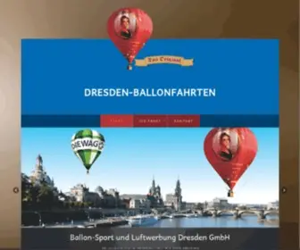 Ballon-Sport-Dresden.de(Herzlich willkommen auf Dresden Ballonfahrten mit Tradition) Screenshot