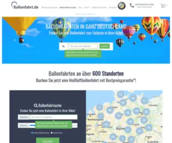 Ballonfahrt.de(BALLONFAHRTPORTAL mit Bestpreisgarantie) Screenshot