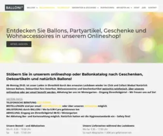 Balloni.de(Deko und Lifestyle für jede Saison) Screenshot