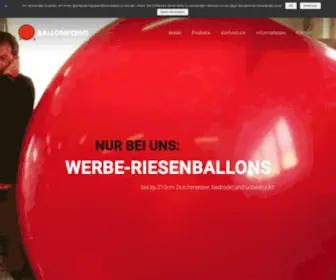 Ballonpoint.de(Latexfolien Flüssiglatex) Screenshot