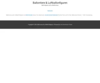 Ballontiere.de(Ballontiere & Luftballonfiguren) Screenshot