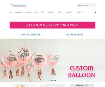 Balloonblasters.com.sg(Balloon Blasters 24/7 Delivery) Screenshot