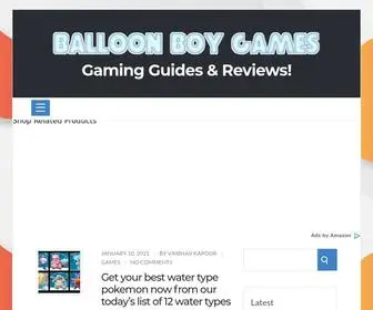 Balloonboygame.com(Gaming Guides & Reviews) Screenshot