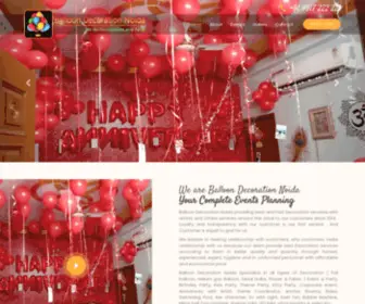 Balloondecorationnoida.in(Balloon Decorators Noida) Screenshot