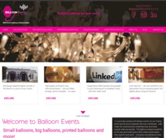 Balloonevents.co.uk(We provide Balloon Events for London and the UK) Screenshot