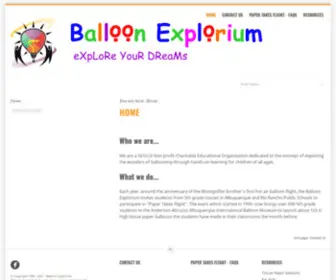 Balloonexplorium.org(Balloon Explorium Home) Screenshot