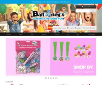 Ballooneys.com(Disney) Screenshot