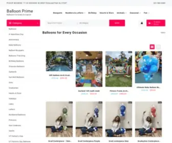 Balloonprime.com(Balloons for Every Occasion) Screenshot