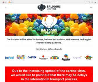 Balloons-United.com(BALLOONS UNITED) Screenshot