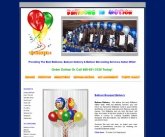 Balloonsinmotion.com(Balloon Delivery) Screenshot