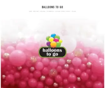 Balloonstogonyc.com(Balloons To Go) Screenshot