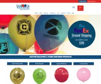 Balloonstomorrow.com(Custom Balloons) Screenshot