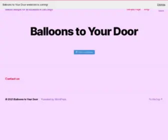 Balloonstoyourdoor.com(Balloon designs for all occasions in San Diego) Screenshot