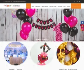 Balloonsunlimited.co.in(Order Balloons Online) Screenshot