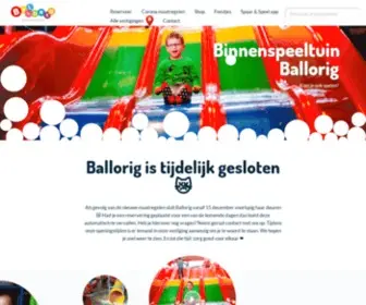 Ballorig.nl(Binnenspeeltuin Ballorig) Screenshot