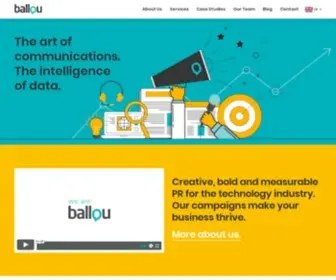 Balloupr.com(Tech PR Agency in London) Screenshot