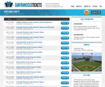 Ballparksanfrancisco.com(AT&T Park San Francisco) Screenshot