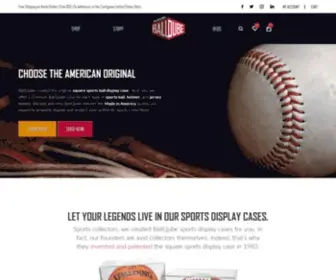 Ballqube.com(Square Memorabilia Display Cases and Collectible Sports Jersey Frames) Screenshot