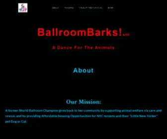 Ballroombarks.org(About) Screenshot