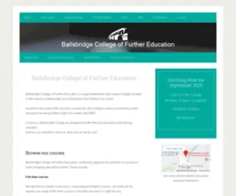 Ballsbridgecollege.com(Ballsbridge College of Further Education) Screenshot
