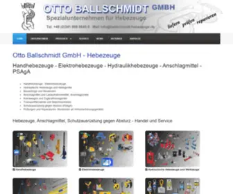 Ballschmidt-Hebezeuge.de(Otto Ballschmidt GmbH) Screenshot