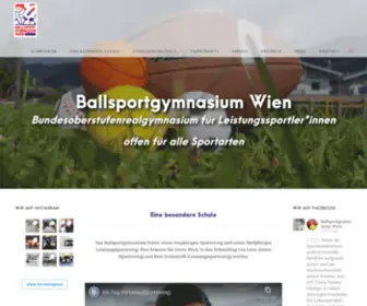 Ballsportgymnasium.at(Eine besondere Schule) Screenshot