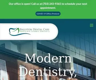 Ballstondentalcare.com(Dentist in Arlington) Screenshot